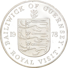 Moneta, Guernsey, Elizabeth II, 25 Pence, 1978, FDC, Argento, KM:32a