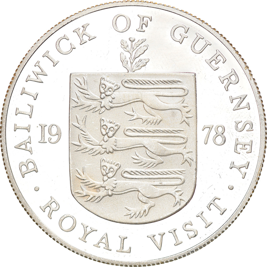 Monnaie, Guernsey, Elizabeth II, 25 Pence, 1978, FDC, Argent, KM:32a