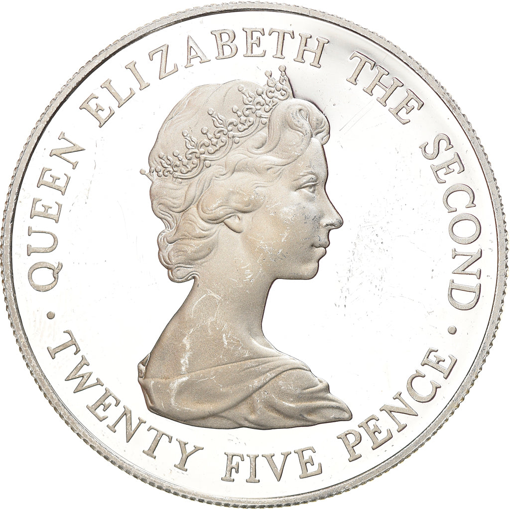 Monnaie, Guernsey, Elizabeth II, 25 Pence, 1978, FDC, Argent, KM:32a