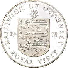 Moneta, Guernsey, Elizabeth II, 25 Pence, 1978, FDC, Argento, KM:32a