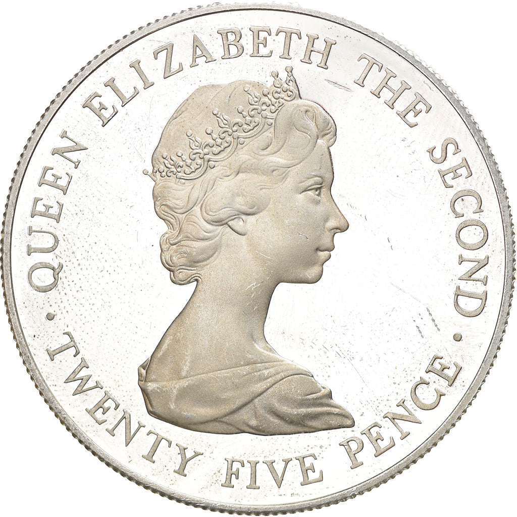 Moneta, Guernsey, Elizabeth II, 25 Pence, 1978, FDC, Argento, KM:32a