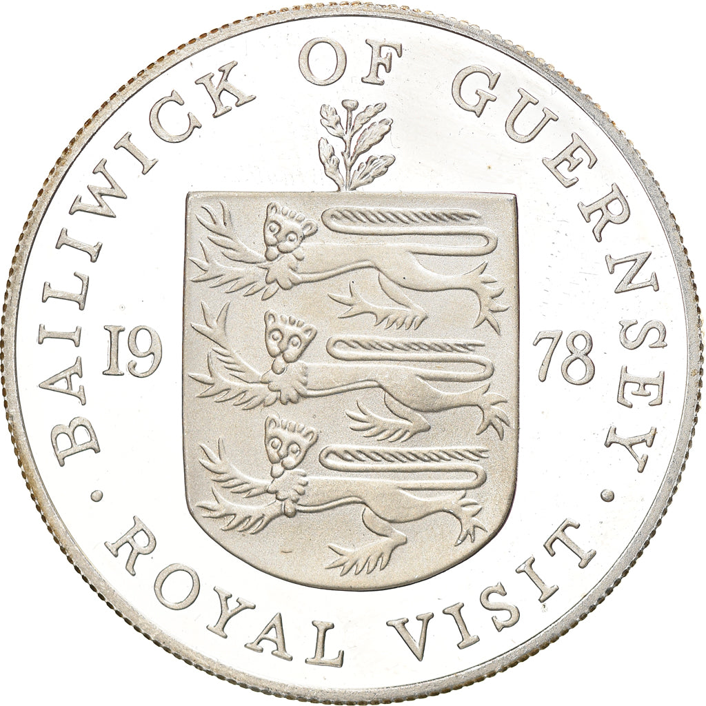Münze, Guernsey, Elizabeth II, 25 Pence, 1978, STGL, Silber, KM:32a