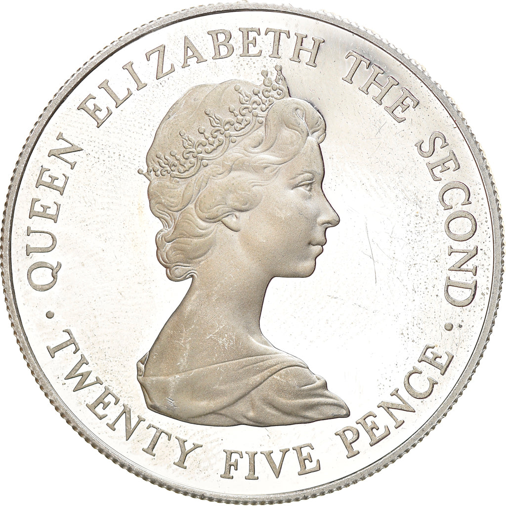 Münze, Guernsey, Elizabeth II, 25 Pence, 1978, STGL, Silber, KM:32a
