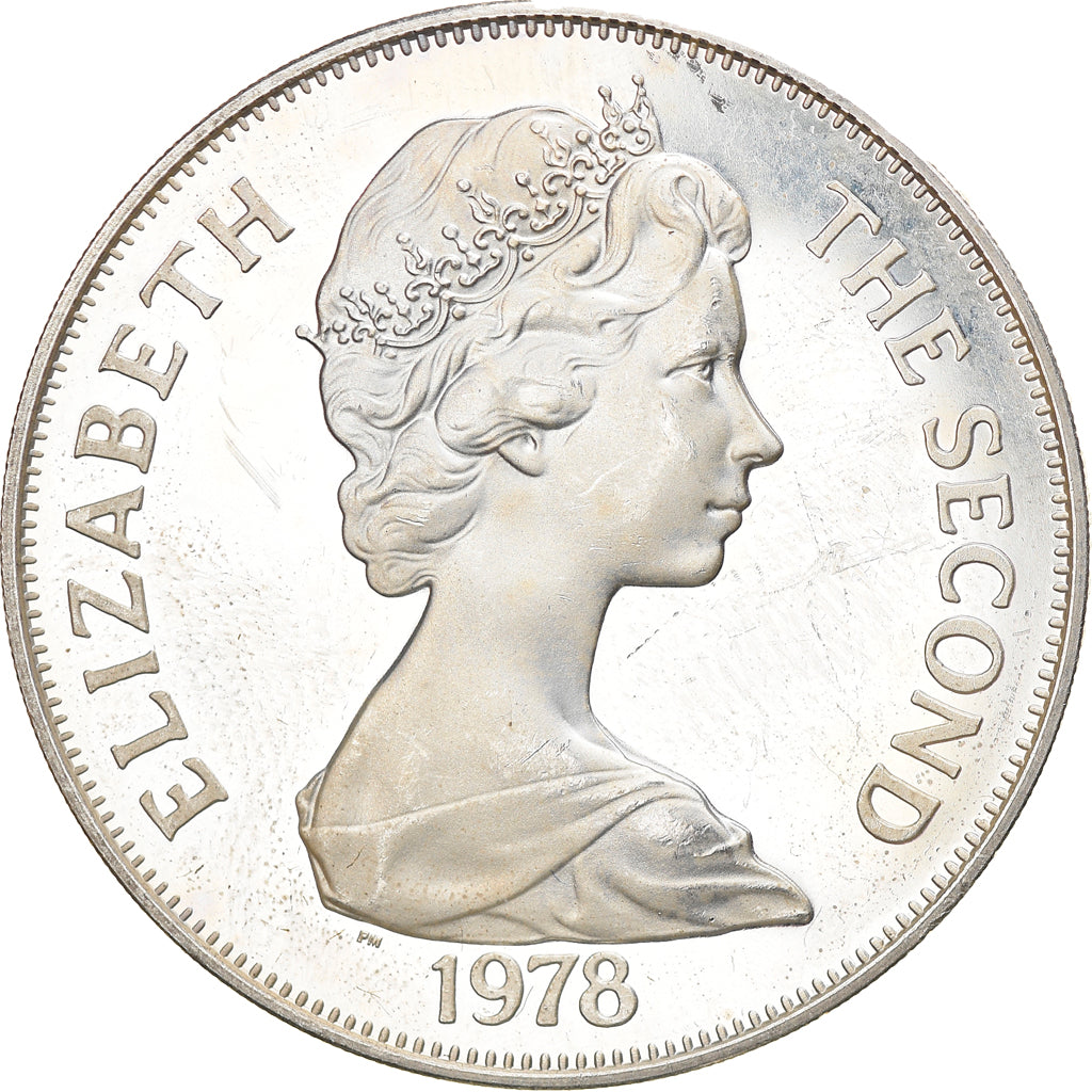 Moneta, Tristan Da Cunha, Elizabeth II, Crown, 1978, Pobjoy Mint, SPL, Argento