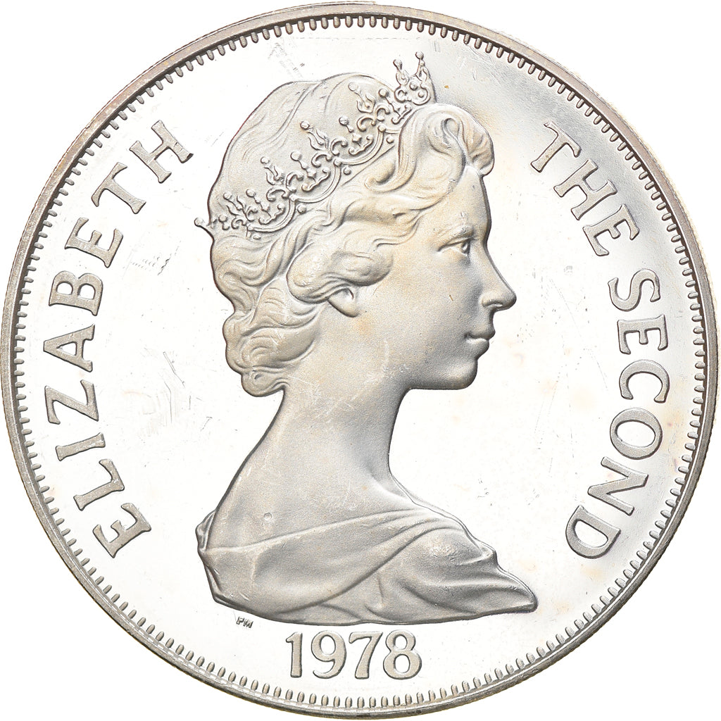 Coin, Tristan Da Cunha, Elizabeth II, Crown, 1978, Pobjoy Mint, MS(63), Silver