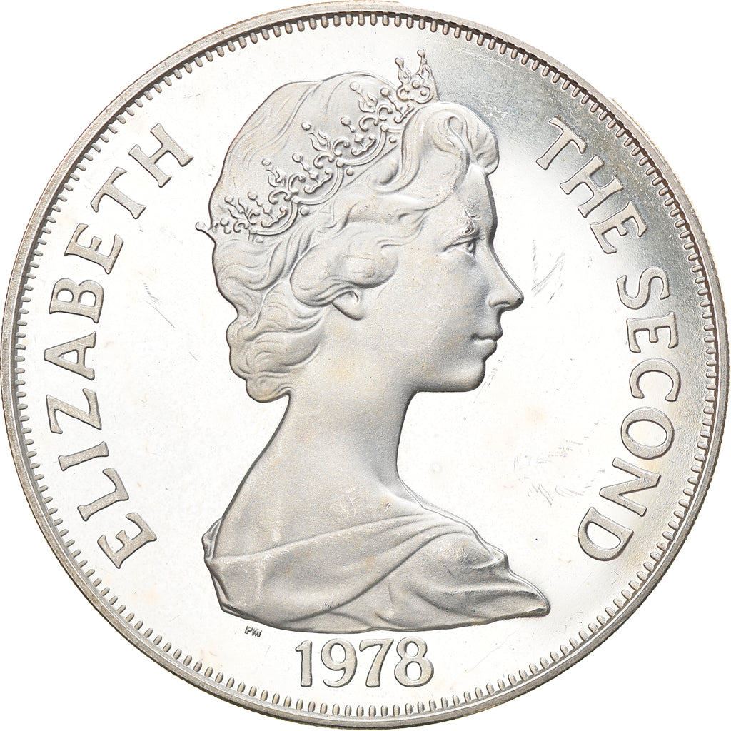 Münze, Tristan Da Cunha, Elizabeth II, Crown, 1978, Pobjoy Mint, UNZ, Silber