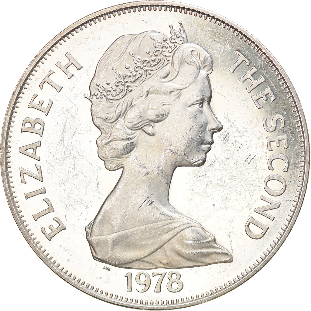 Coin, Tristan Da Cunha, Elizabeth II, Crown, 1978, Pobjoy Mint, MS(63), Silver