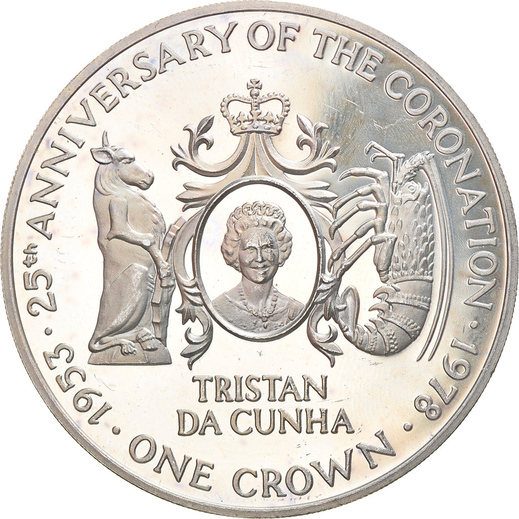 Münze, Tristan Da Cunha, Elizabeth II, Crown, 1978, Pobjoy Mint, STGL, Silber