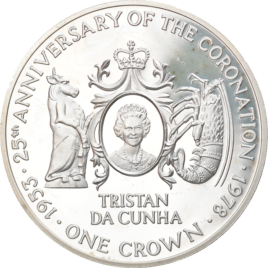 Monnaie, Tristan Da Cunha, Elizabeth II, Crown, 1978, Pobjoy Mint, FDC, Argent