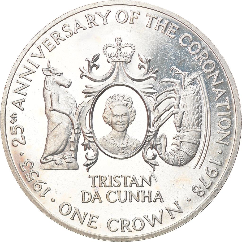Münze, Tristan Da Cunha, Elizabeth II, Crown, 1978, Pobjoy Mint, STGL, Silber
