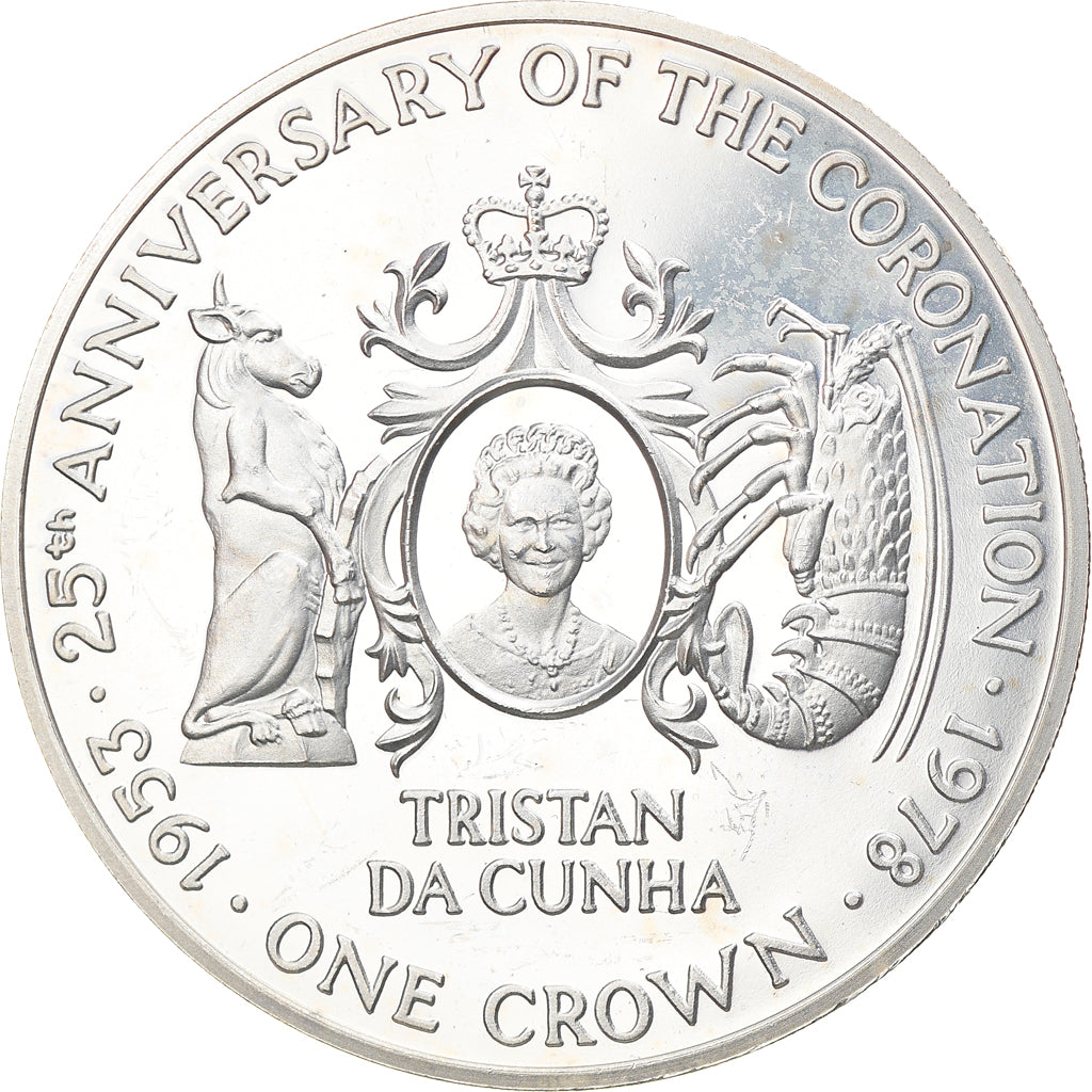 Münze, Tristan Da Cunha, Elizabeth II, Crown, 1978, Pobjoy Mint, STGL, Silber