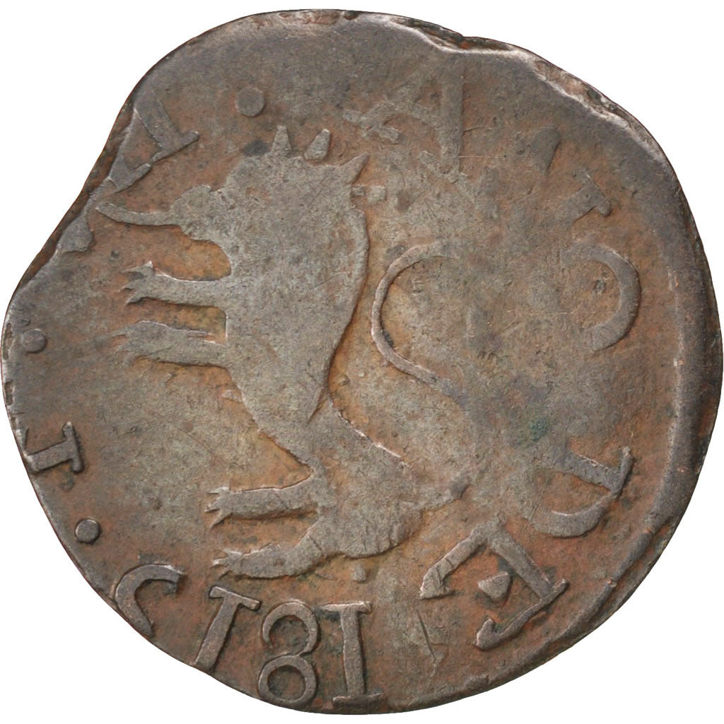 VENEZUELA, 1/2 Real, 1815, KM #41.2, VF(20-25), Copper, 22-26, 2.02