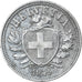 Coin, Switzerland, 2 Rappen, 1945, Bern, AU(50-53), Zinc, KM:4.2b
