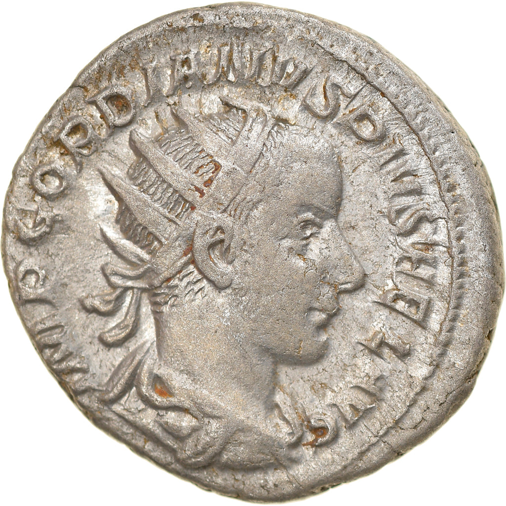Coin, Gordian III, Antoninianus, 242-243, Roma, AU(50-53), Billon, RIC:89