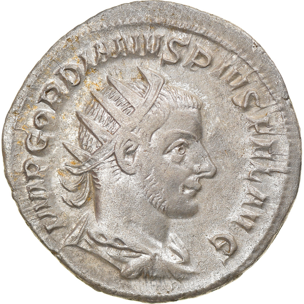 Münze, Gordian III, Antoninianus, 244, Roma, SS+, Billon, RIC:140