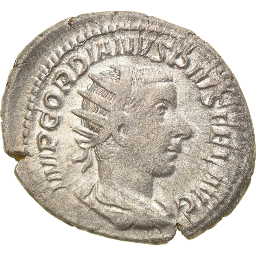 Moneta, Gordian III, Antoninianus, 244, Roma, AU(50-53), Bilon, RIC:154