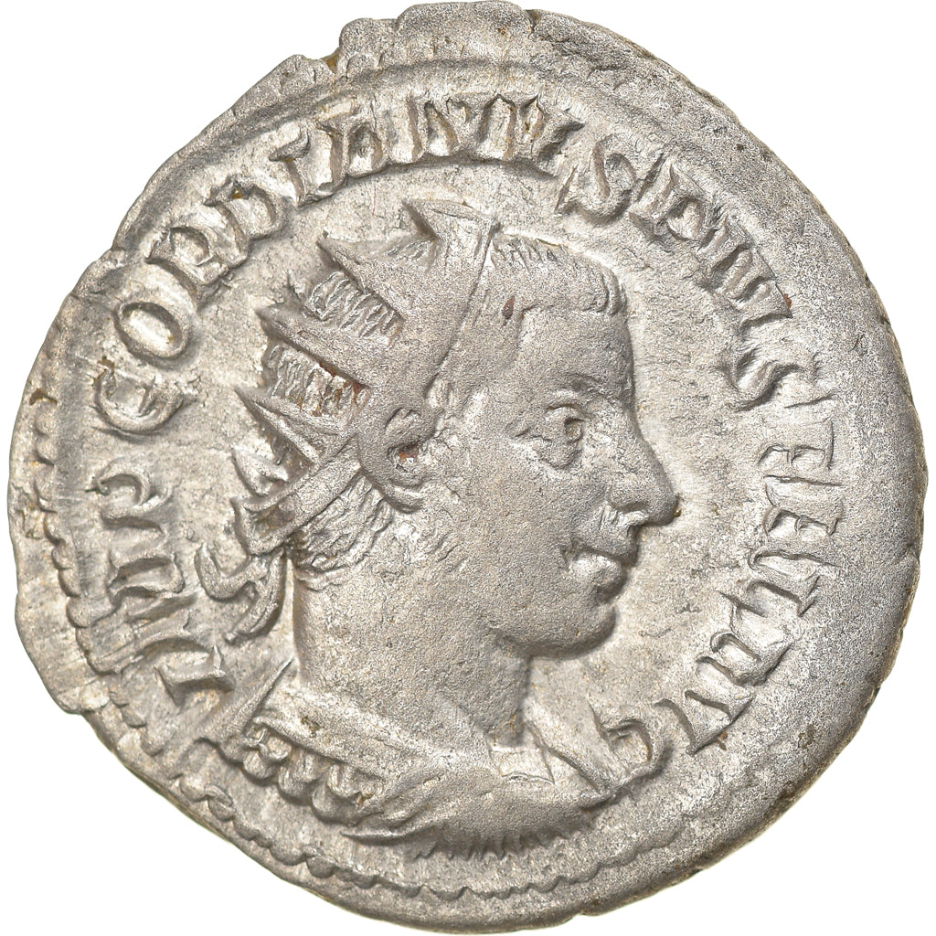 Moneta, Gordian III, Antoninianus, 242-244, Antioch, BB, Biglione, RIC:216