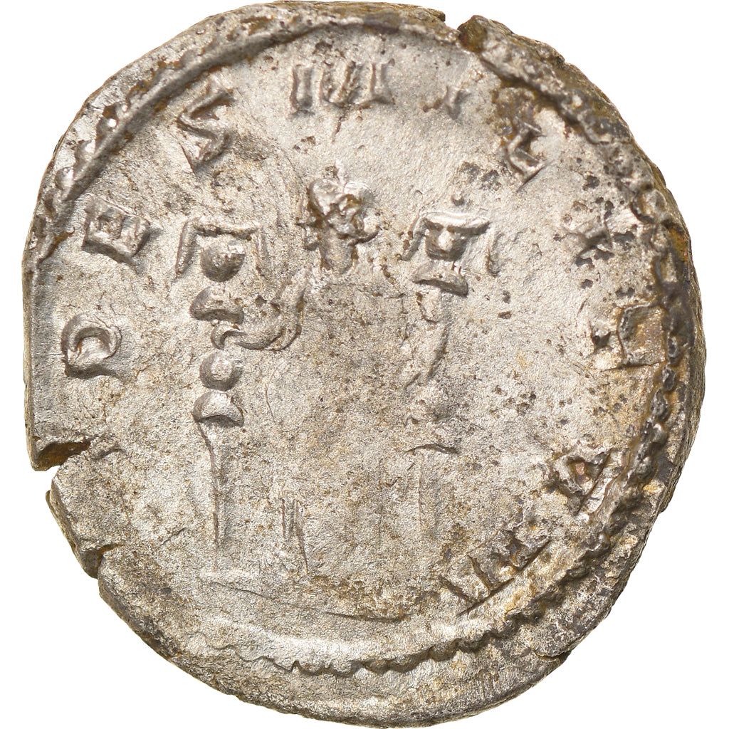 Moneta, Valerian I, Antoninianus, 253-254, Roma, AU(55-58), Bilon, RIC:89