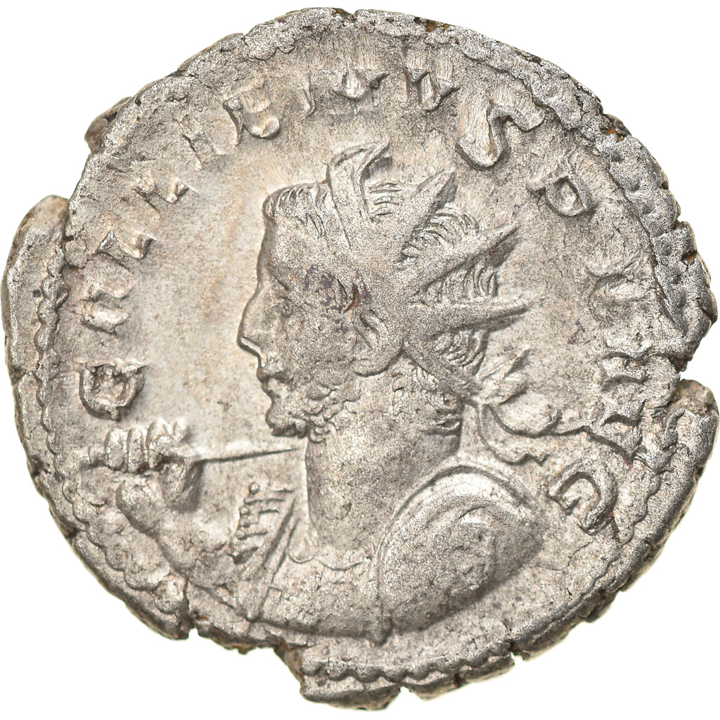 Coin, Gallienus, Antoninianus, 257-258, Trier, AU(50-53), Billon, RIC:42