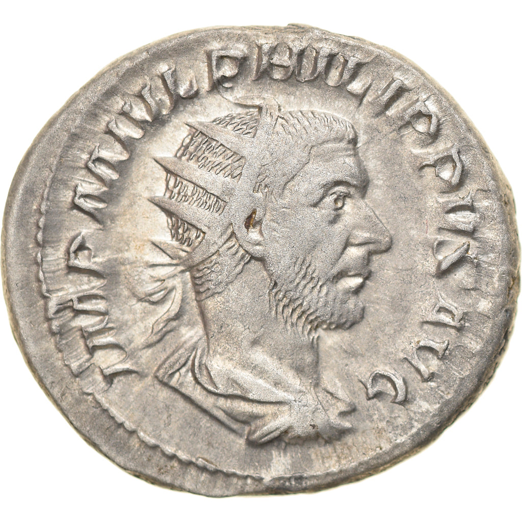 Coin, Philip I, Antoninianus, 244, Roma, AU(55-58), Billon, RIC:37b