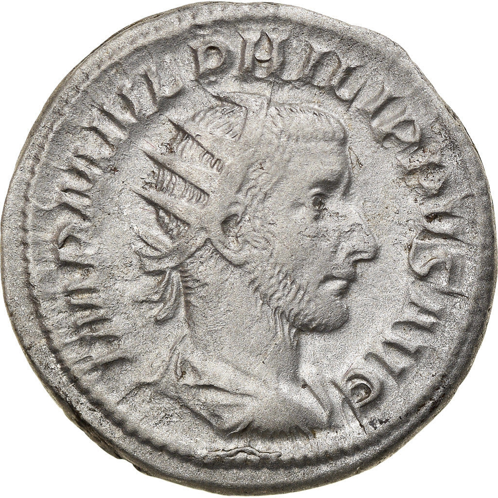 Coin, Philip I, Antoninianus, 244, Roma, EF(40-45), Billon, RIC:49b
