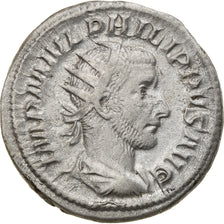Coin, Philip I, Antoninianus, 244, Roma, EF(40-45), Billon, RIC:49b