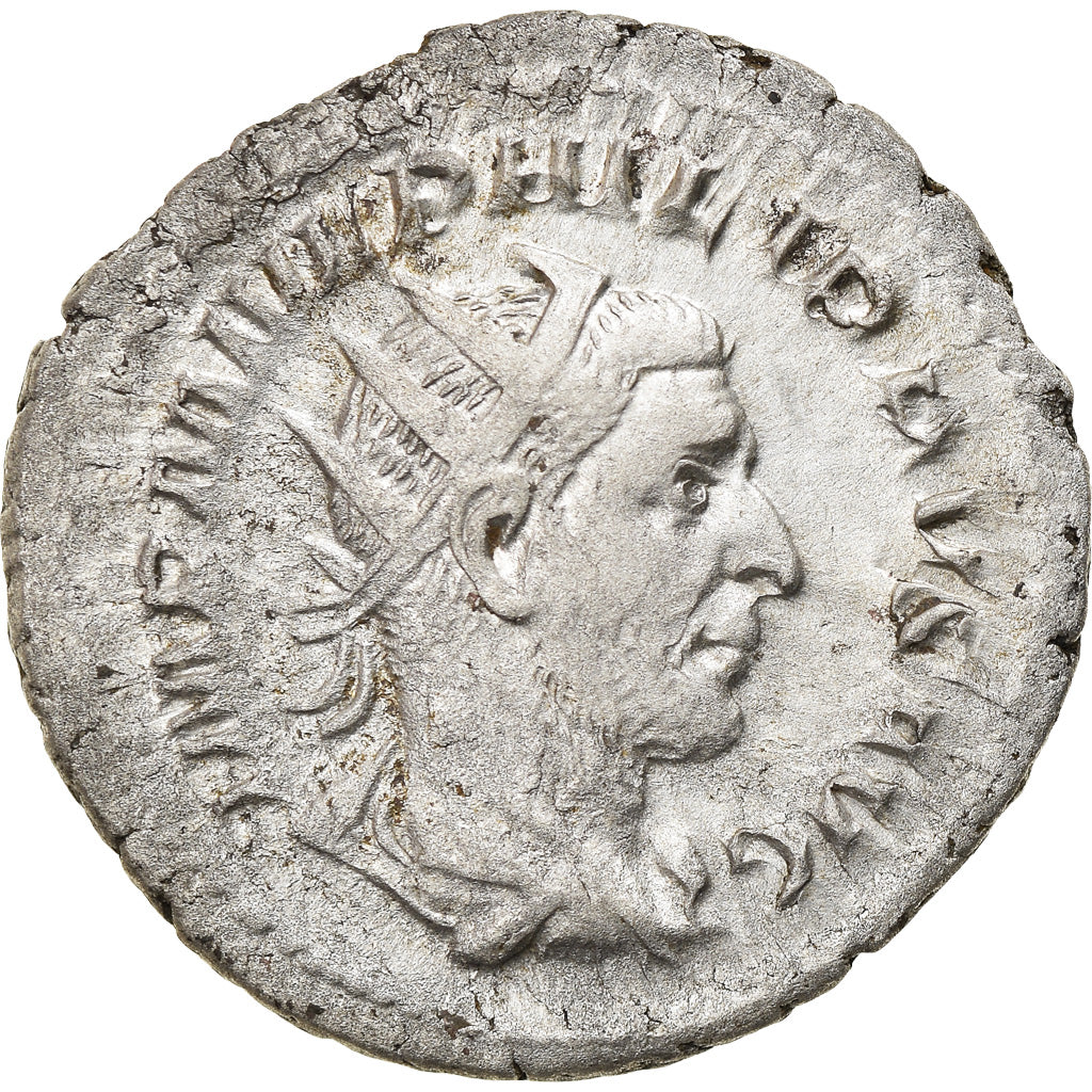 Coin, Philip I, Antoninianus, 244, Roma, AU(50-53), Billon, RIC:49b