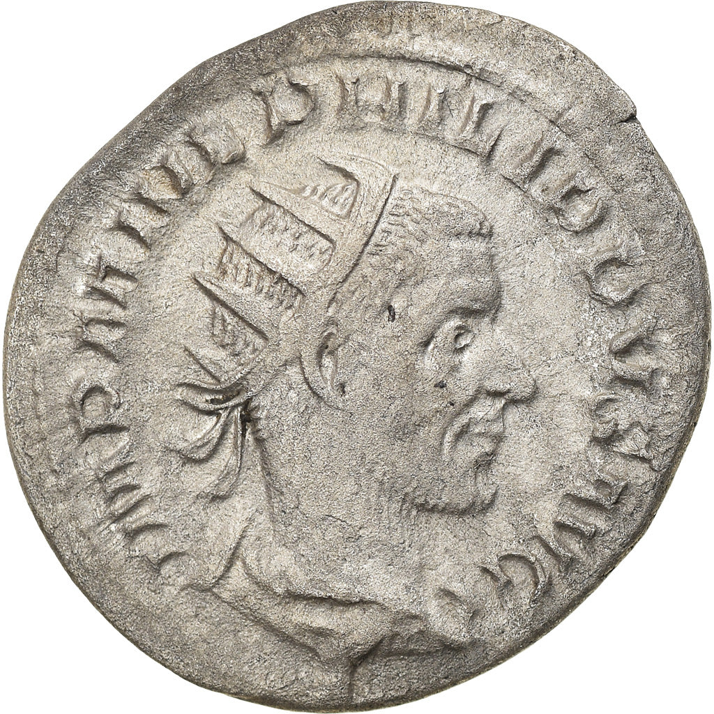 Coin, Philip I, Antoninianus, 244, Roma, EF(40-45), Billon, RIC:52