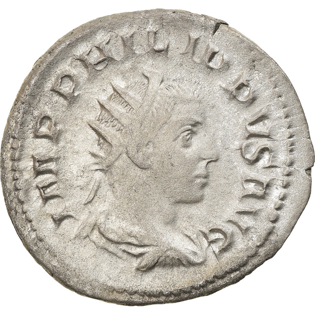Coin, Philip II, Antoninianus, 247, Roma, AU(55-58), Billon, RIC:227