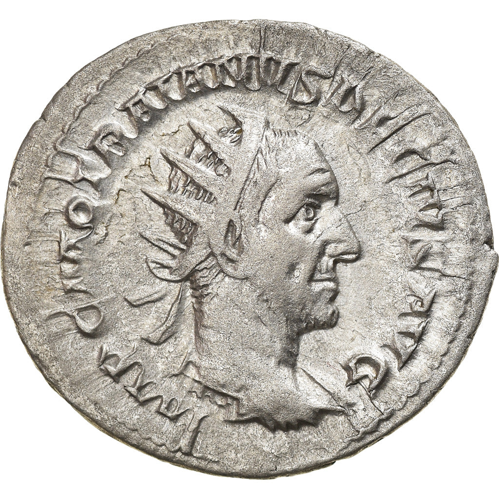 Coin, Trajan Decius, Antoninianus, 250, Roma, AU(50-53), Billon, RIC:12b