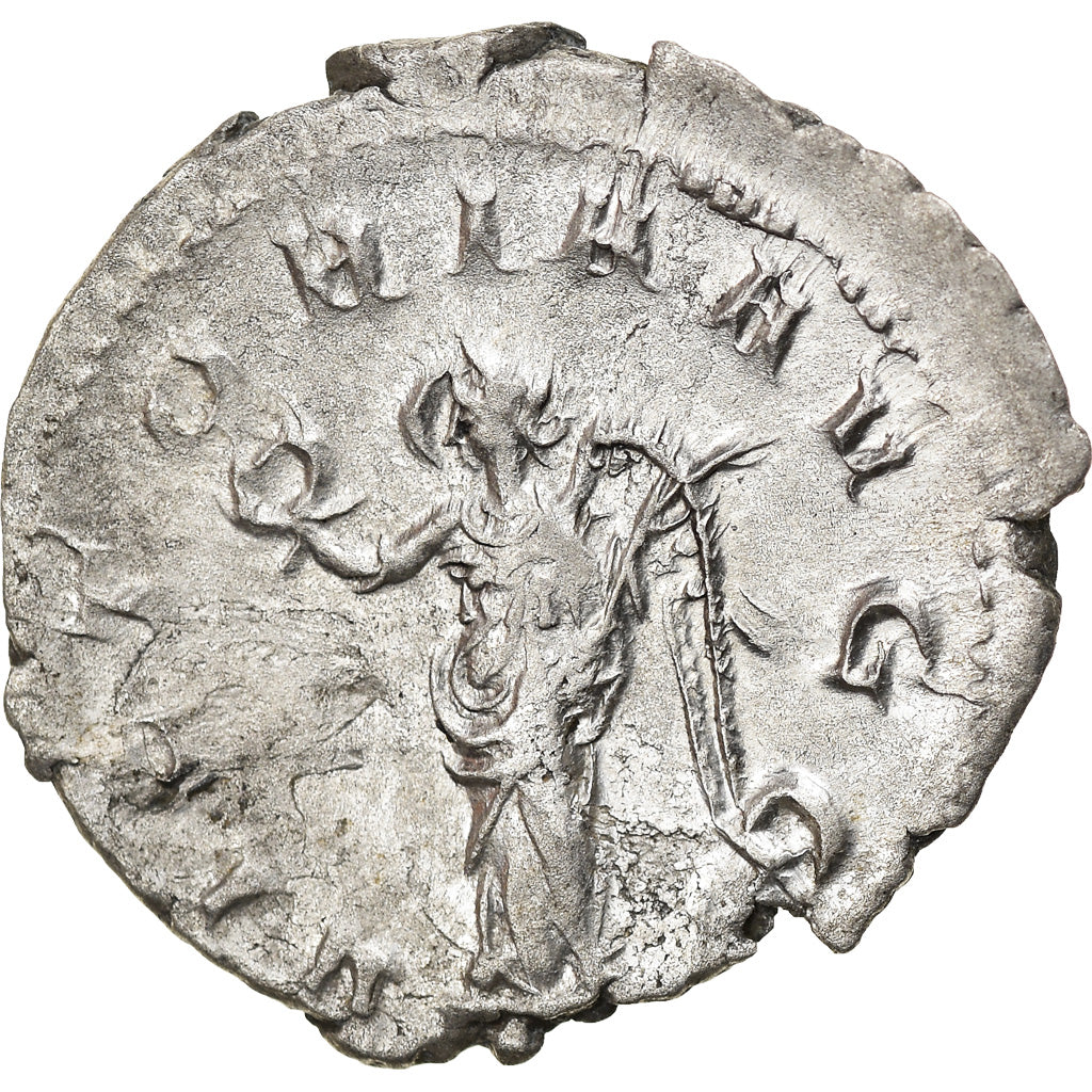 Coin, Trebonianus Gallus, Antoninianus, 253, Roma, AU(55-58), Billon, RIC:48a