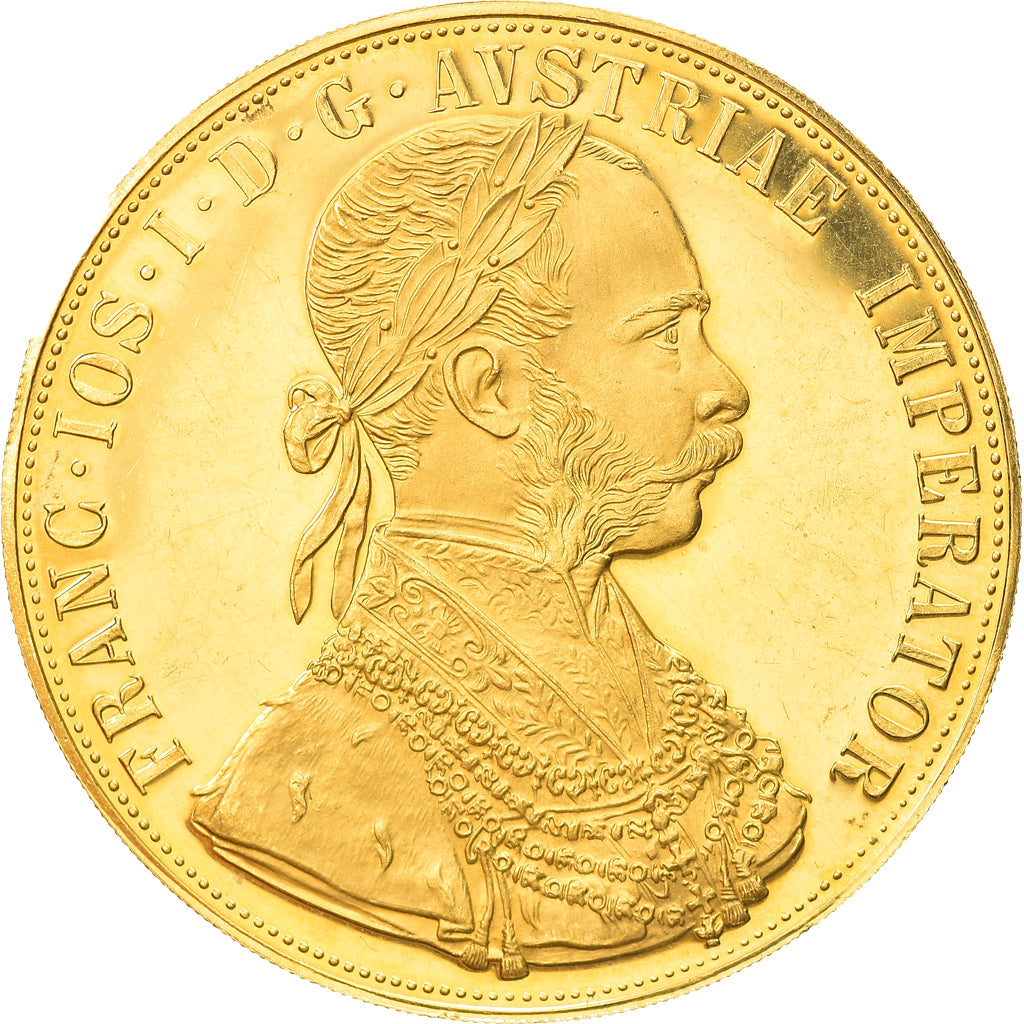 Coin, Austria, Franz Joseph I, 4 Ducat, 1915, Vienna, Official restrike