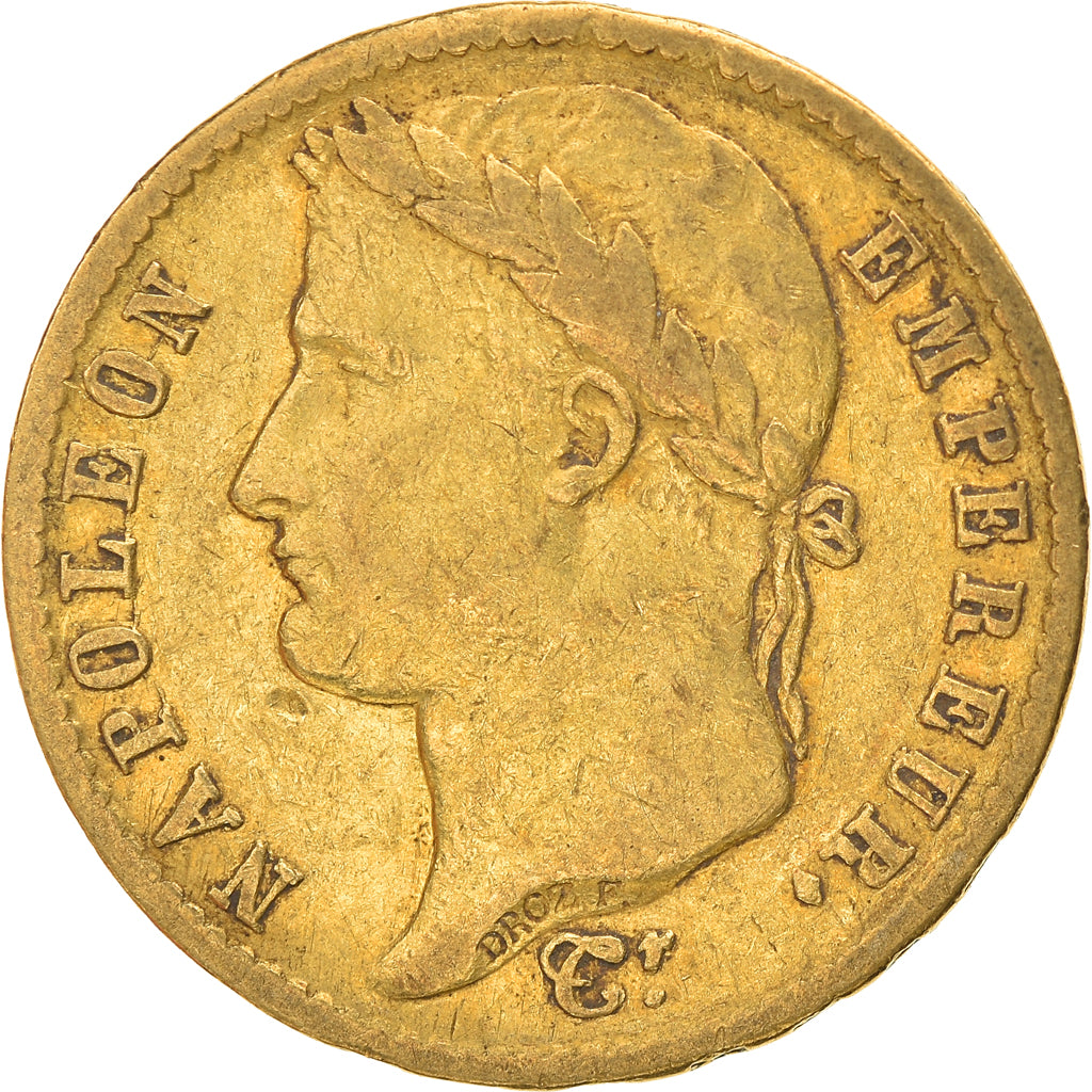 Munten, Frankrijk, Napoléon I, 20 Francs, 1813, Paris, FR+, Goud, KM:695.1