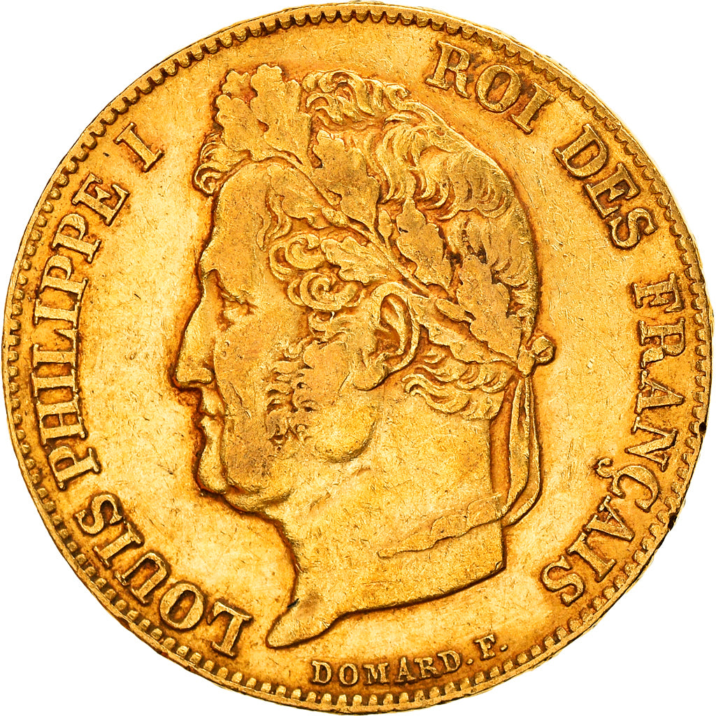 Coin, France, Louis-Philippe, 20 Francs, 1840, Paris, VF(30-35), Gold, KM:750.1