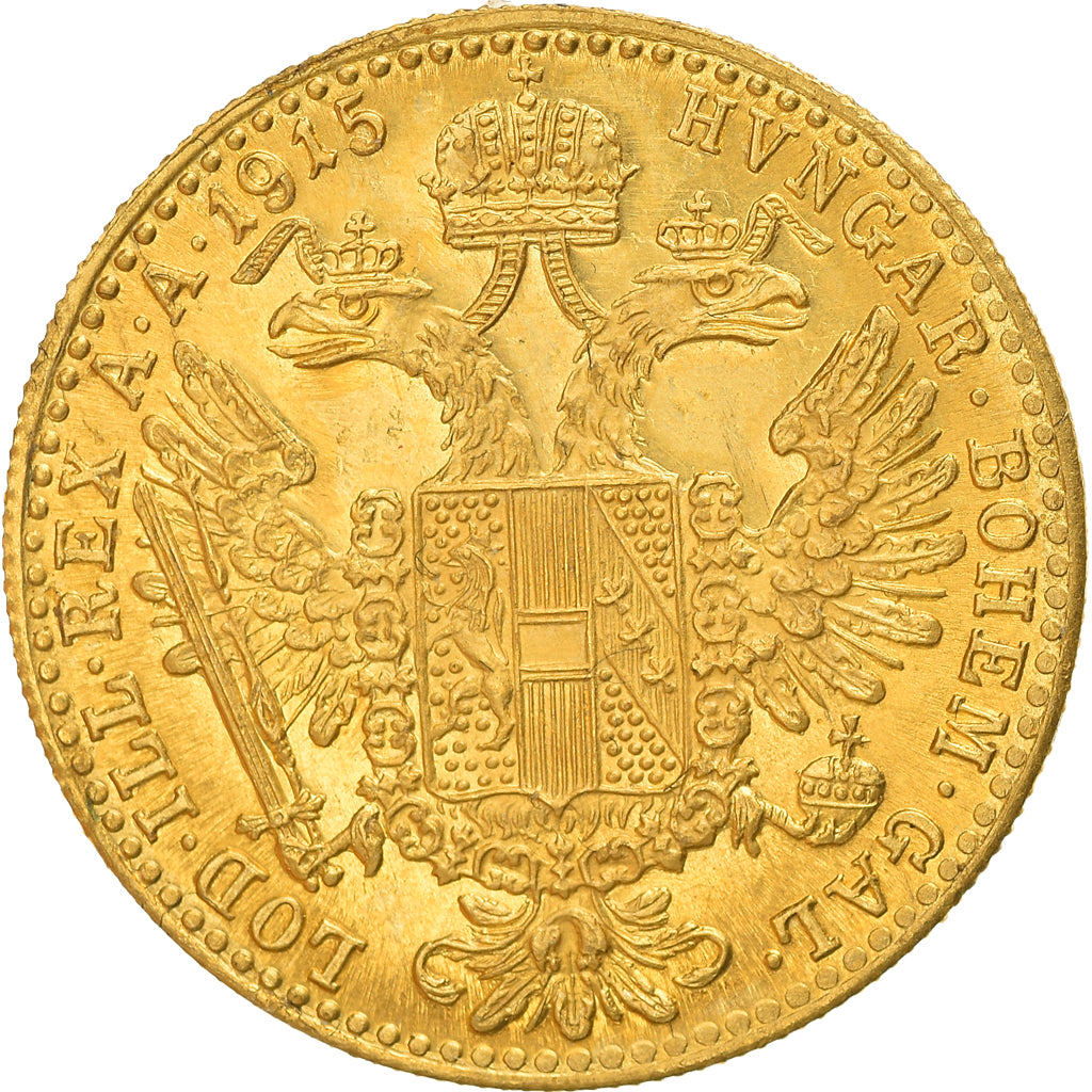 Coin, Austria, Franz Joseph I, Ducat, 1915, Official restrike, MS(63), Gold