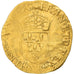 Moneta, Francja, Henri III, Écu d'or au soleil, 1578, Bourges, VF(20-25)