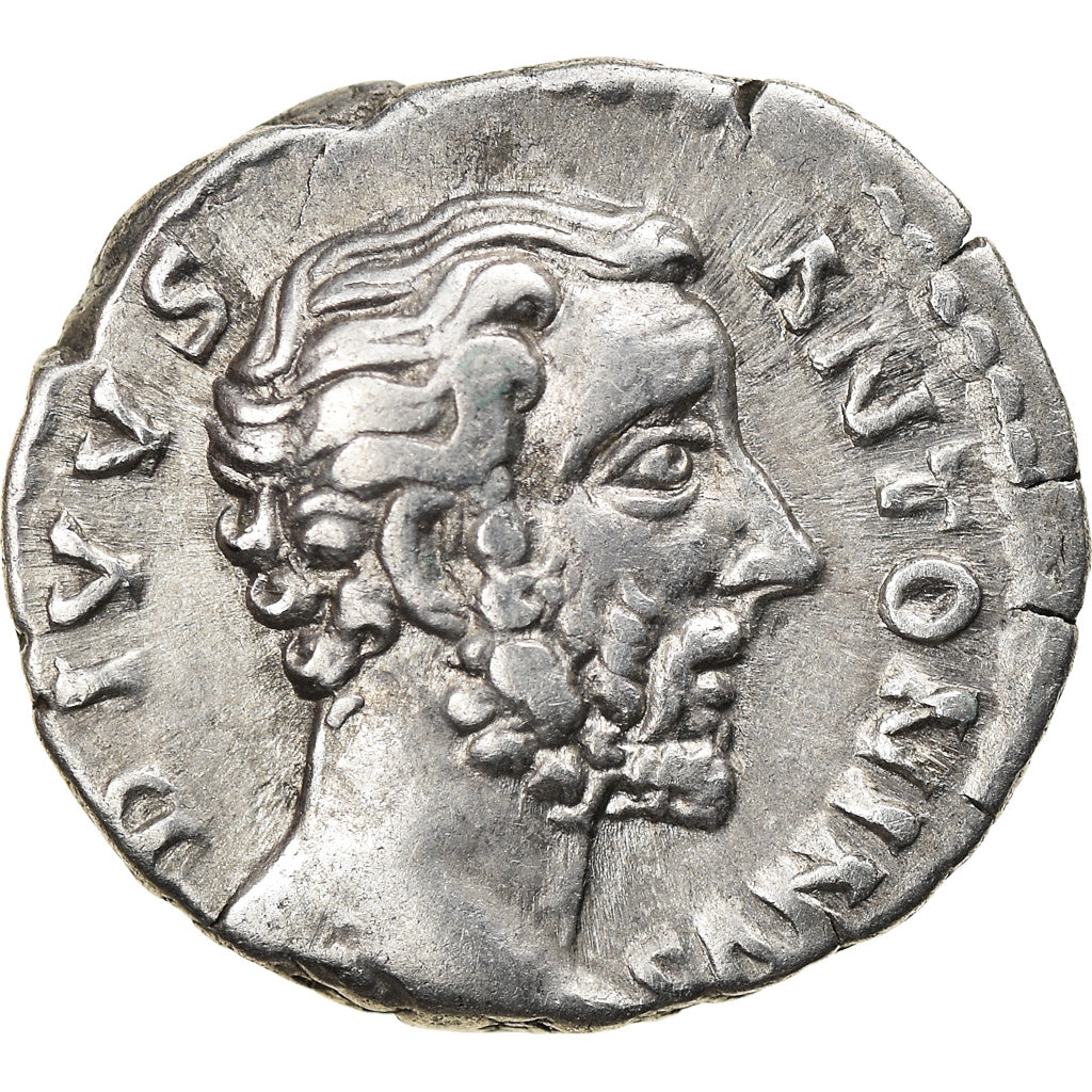 Coin, Antoninus Pius, Denarius, 161, Roma, EF(40-45), Silver, RIC:429