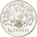 Coin, Indonesia, 5000 Rupiah, 1974, Proof, MS(65-70), Silver, KM:40a