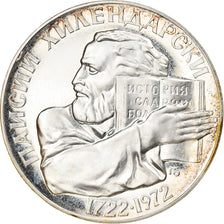 Moeda, Bulgária, 5 Leva, 1972, Proof, MS(63), Prata, KM:81