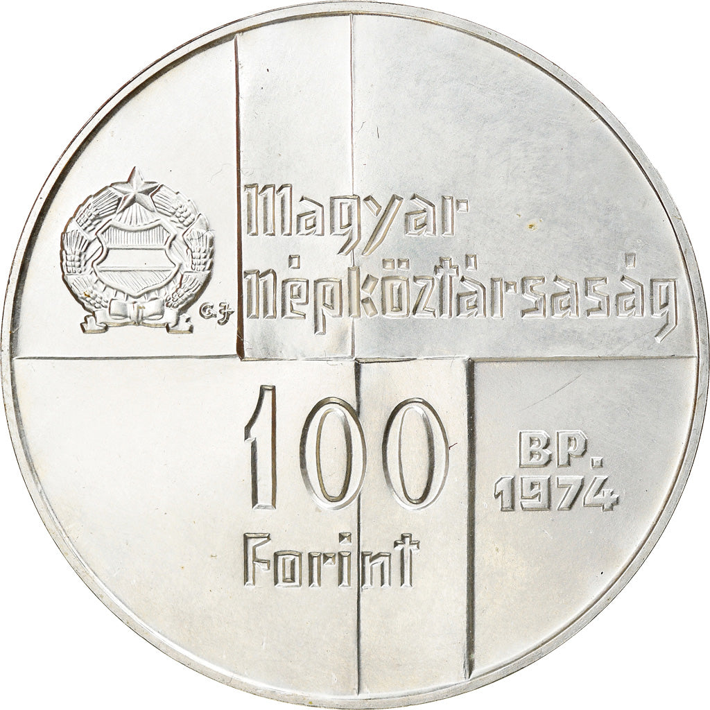 Monnaie, Hongrie, 100 Forint, Szaz, 1974, SUP, Argent, KM:603