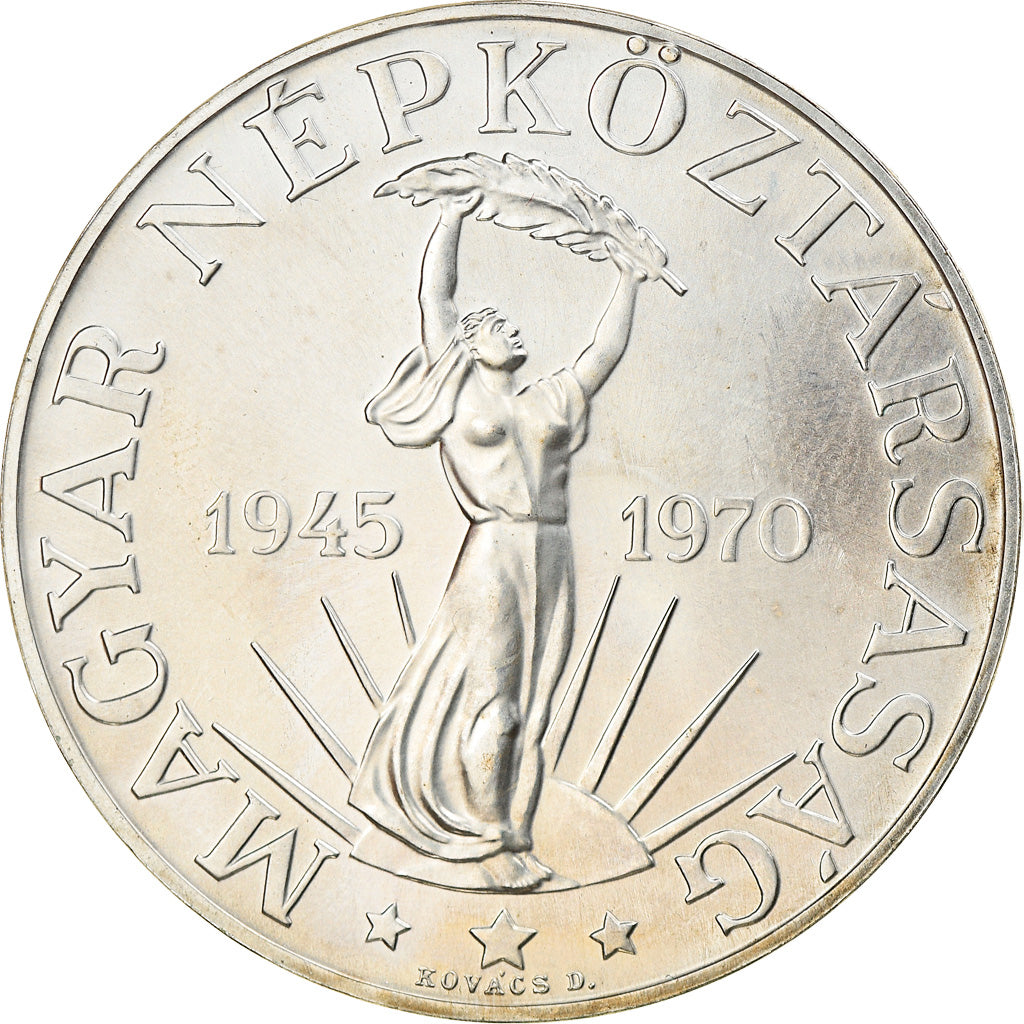 Coin, Hungary, 50 Forint, Otven, 1970, MS(63), Silver, KM:592