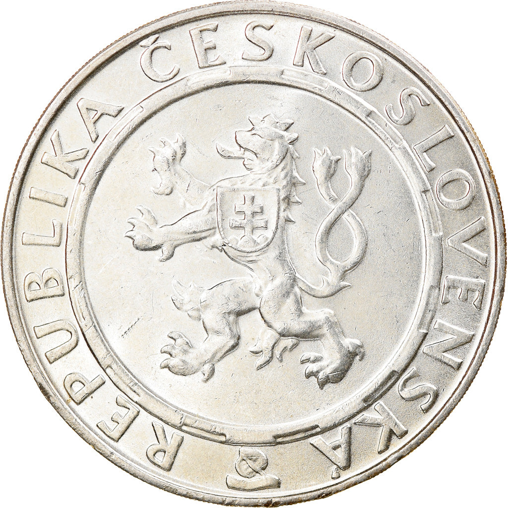 Coin, Czechoslovakia, 100 Korun, 1955, AU(55-58), Silver, KM:45