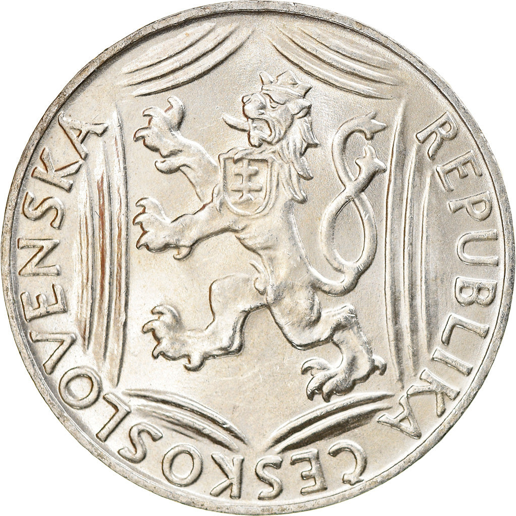 Coin, Czechoslovakia, 100 Korun, 1948, AU(55-58), Silver, KM:27