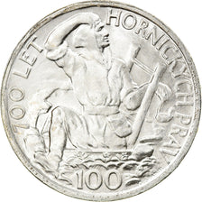 Coin, Czechoslovakia, 100 Korun, 1949, MS(60-62), Silver, KM:29