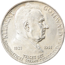 Coin, Czechoslovakia, 100 Korun, 1951, AU(55-58), Silver, KM:33