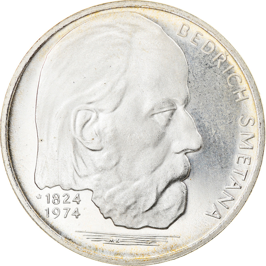 Coin, Czechoslovakia, 100 Korun, 1974, MS(60-62), Silver, KM:82