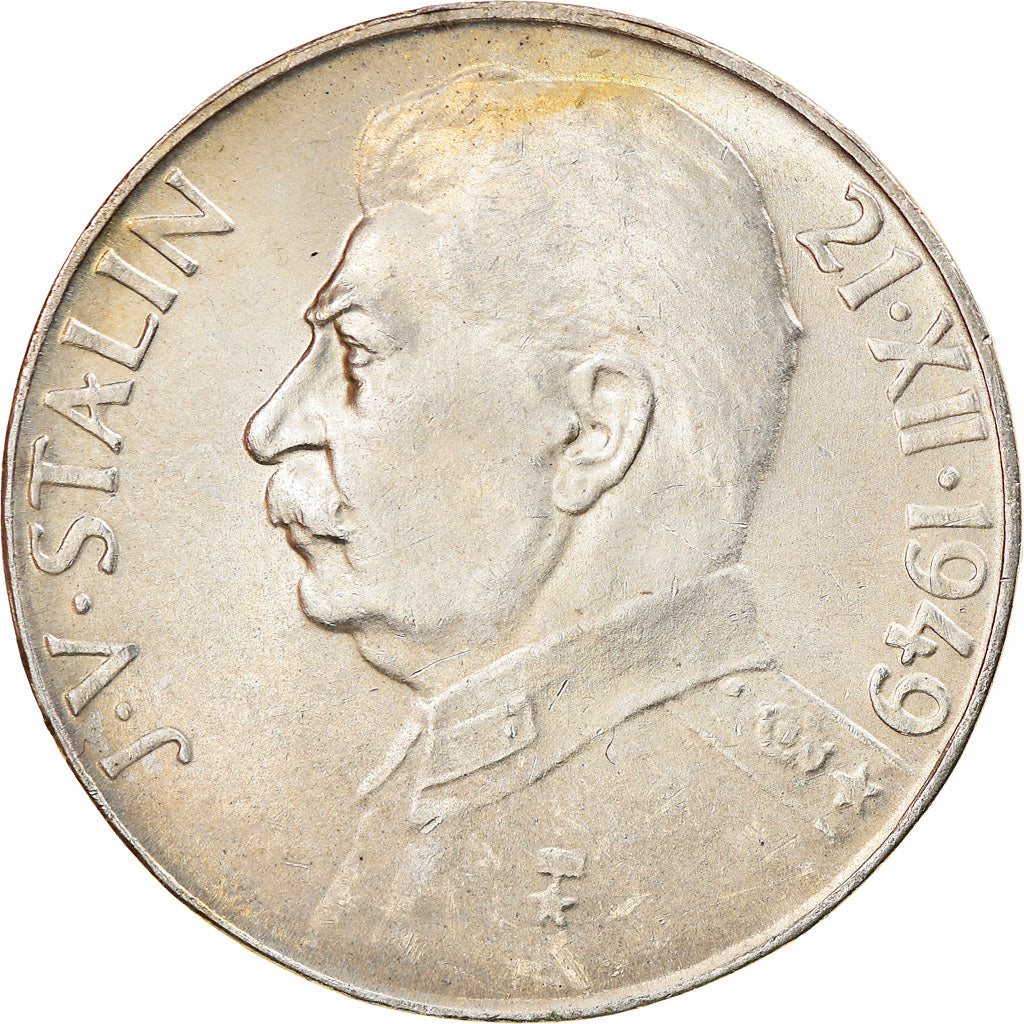 Coin, Czechoslovakia, 50 Korun, 1949, AU(50-53), Silver, KM:28