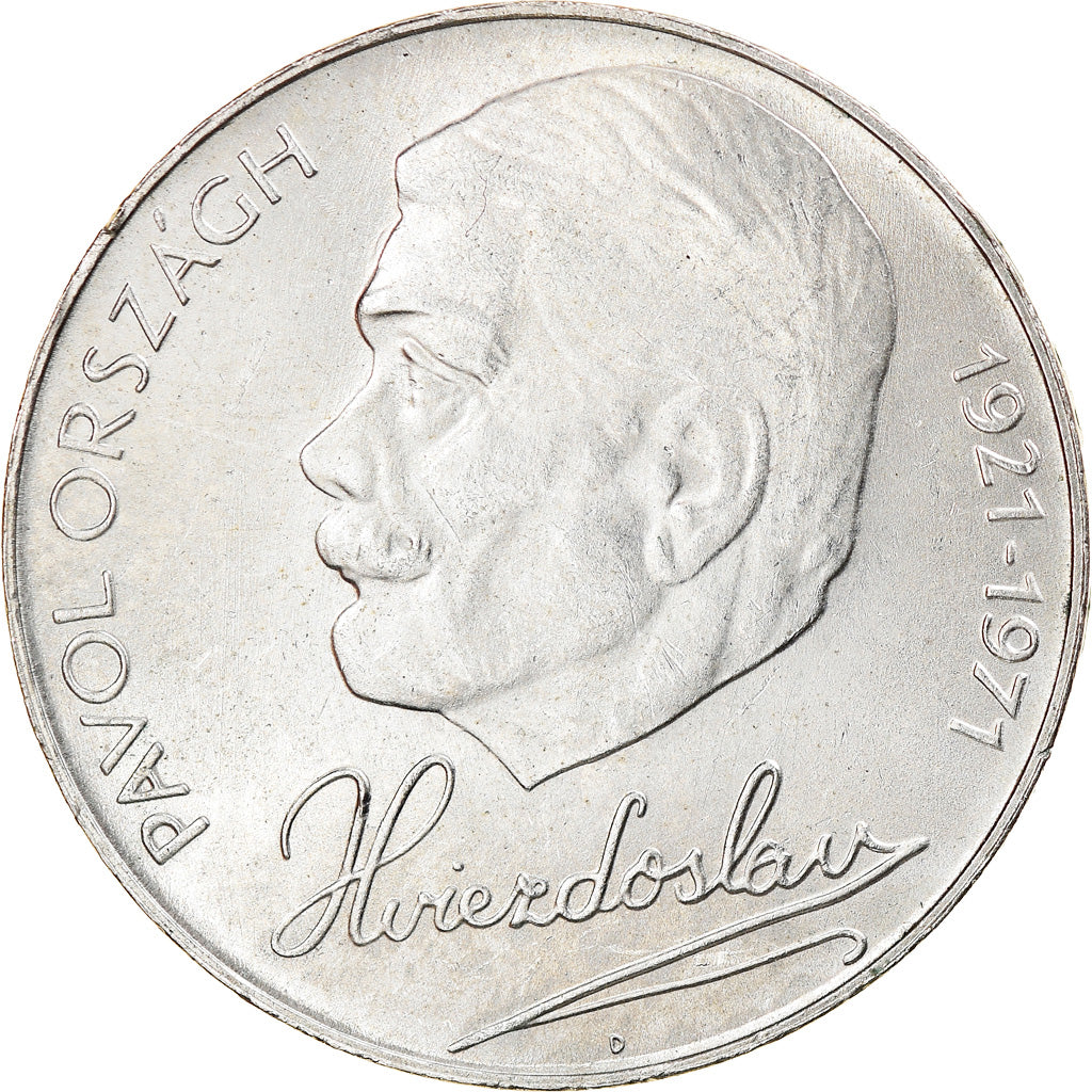 Coin, Czechoslovakia, 50 Korun, 1971, AU(50-53), Silver, KM:72