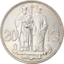 Coin, Slovakia, 20 Korun, 1941, AU(55-58), Silver, KM:7.1