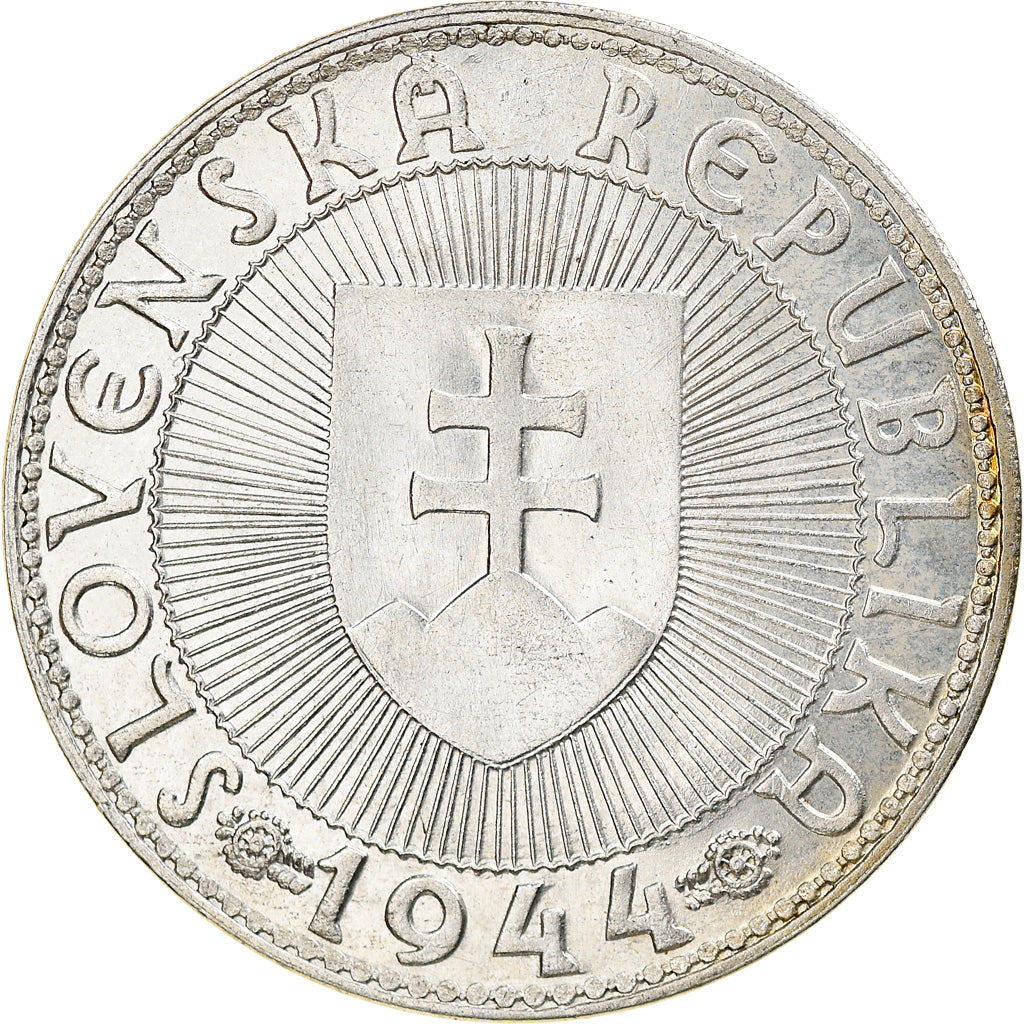 Coin, Slovakia, 10 Korun, 1944, AU(50-53), Silver, KM:9.2